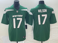Men's New York Jets Garrett Wilson #17 Green Player Game Jersey1