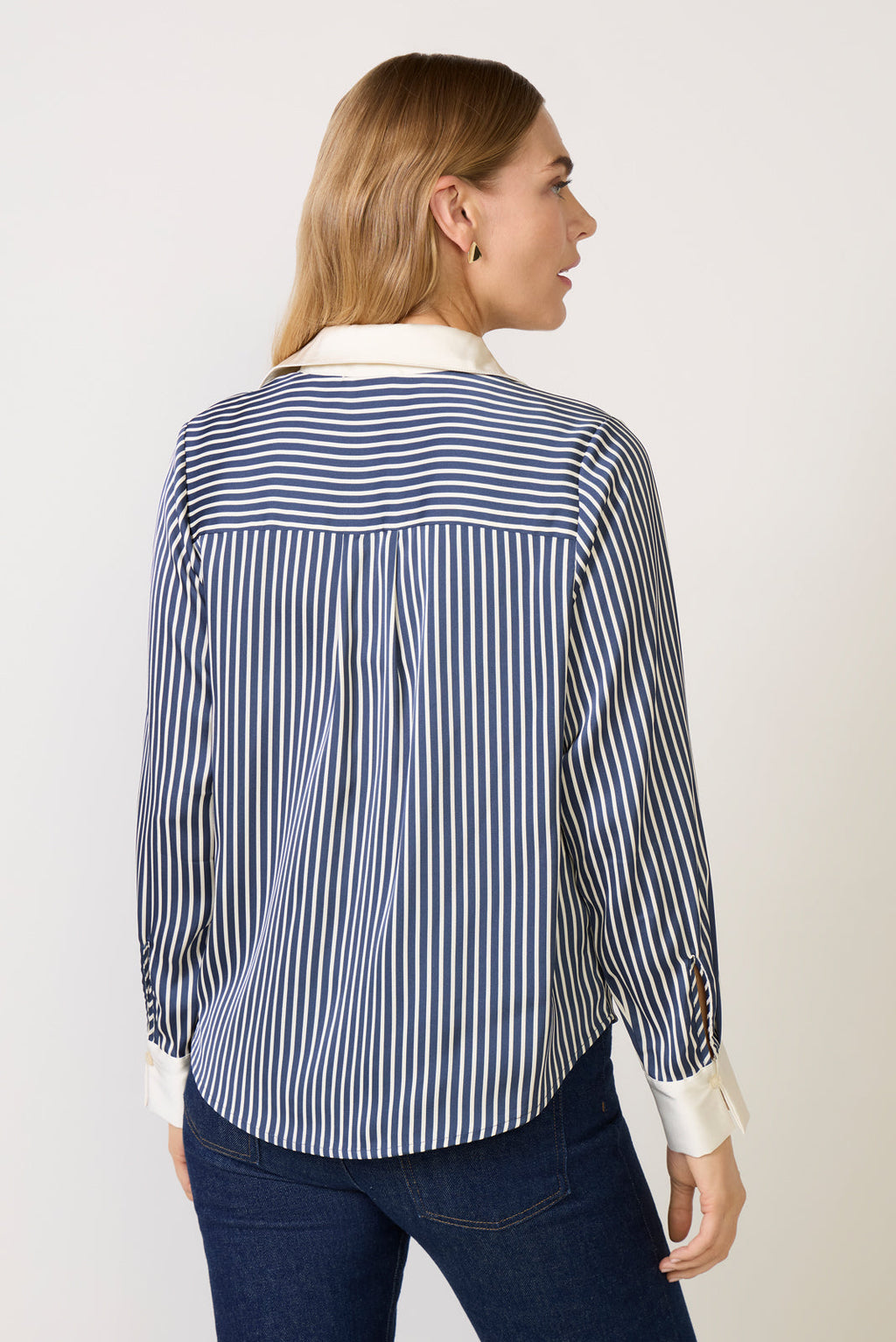 Women's Julia Stripe Satin Shirt