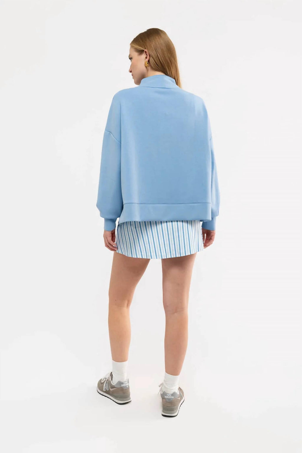 Morgan Quarter Zip Sweatshirt In Regatta