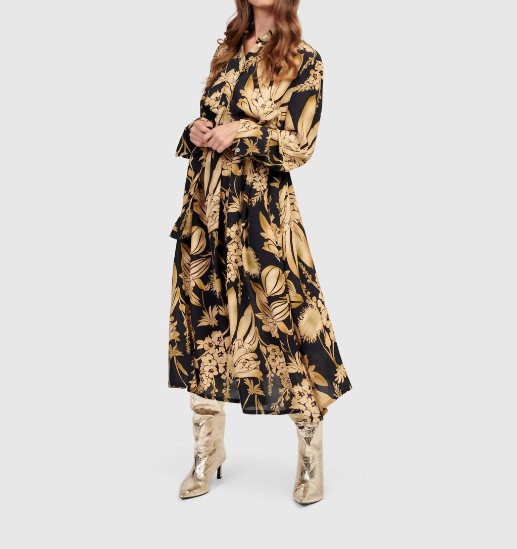 Shirley Shirt Dress In Bouquet