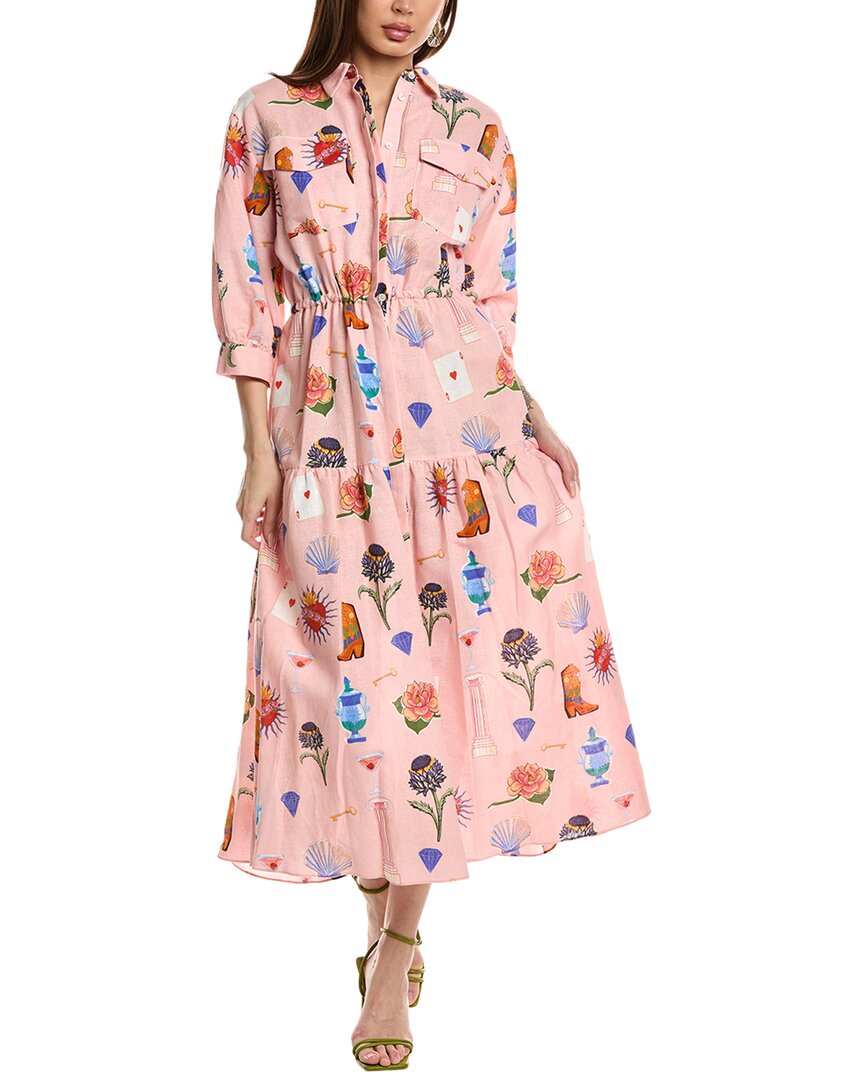 Borgo De Nor Uma Linin-Blend Shirtdress