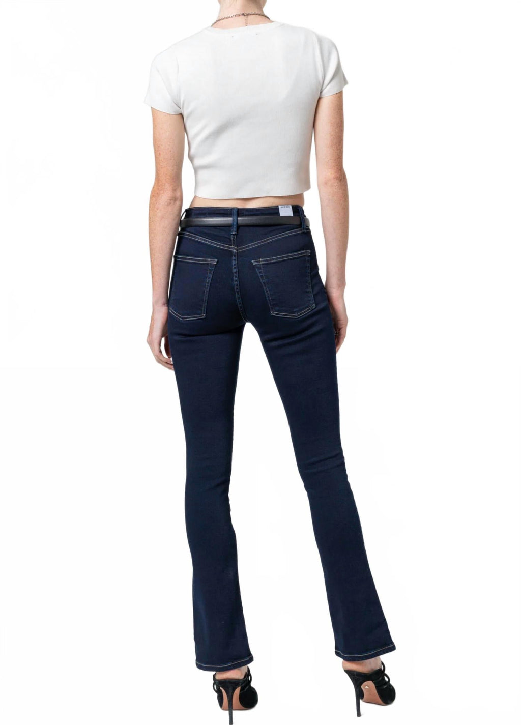 Cora Mid Rise Skinny Boot Jeans In Baikal