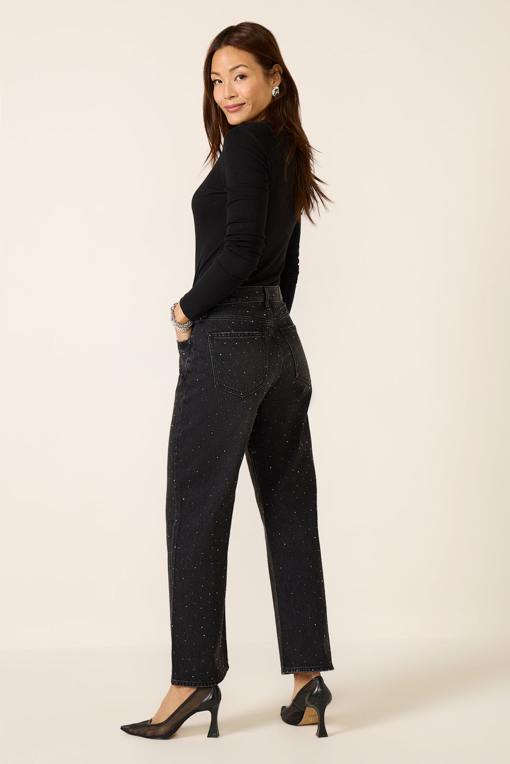 Women's Lexi Sparkle Barrel Jean