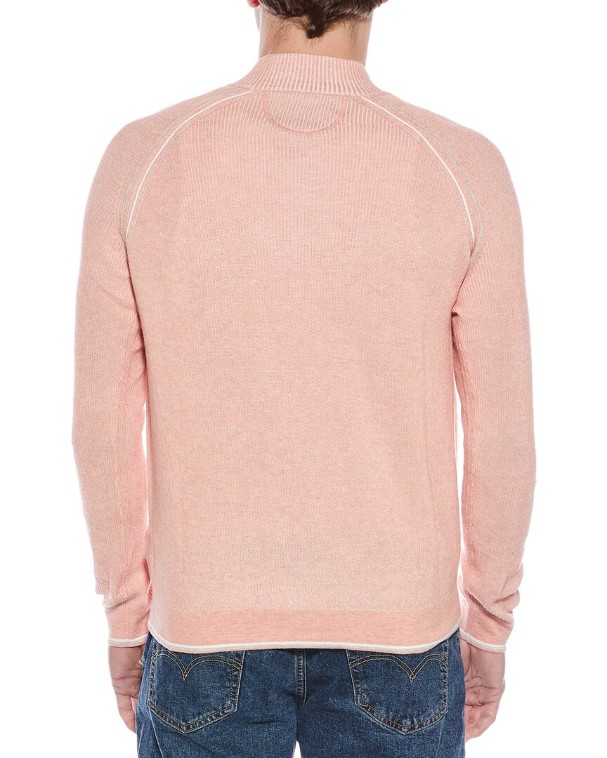 Raffi English Rib 1/4-Zip Mock Neck Sweater