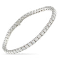 LB Exclusive 18K White Gold 8.26ct Diamond Tennis Bracelet MF07-041526