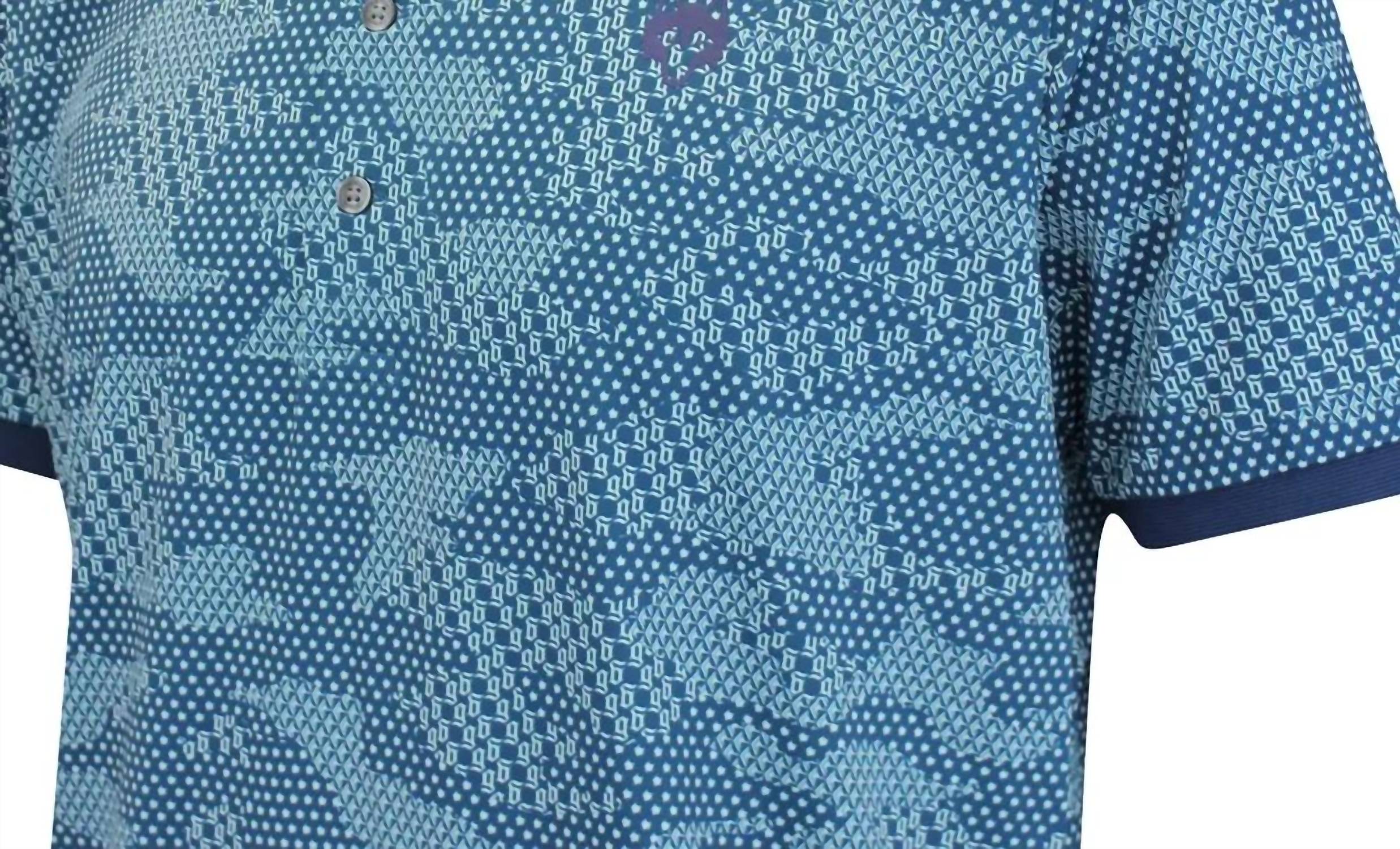 Men's Icon Camo Polo In Aegean