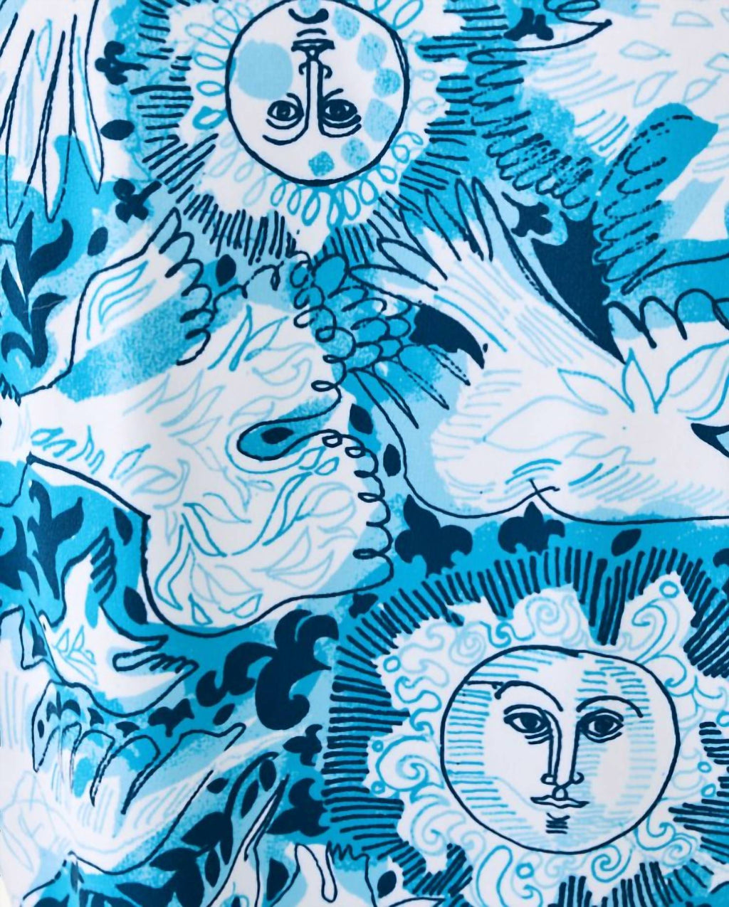 Valaine Pj Top In Bellevue Blue Lilly Gulls