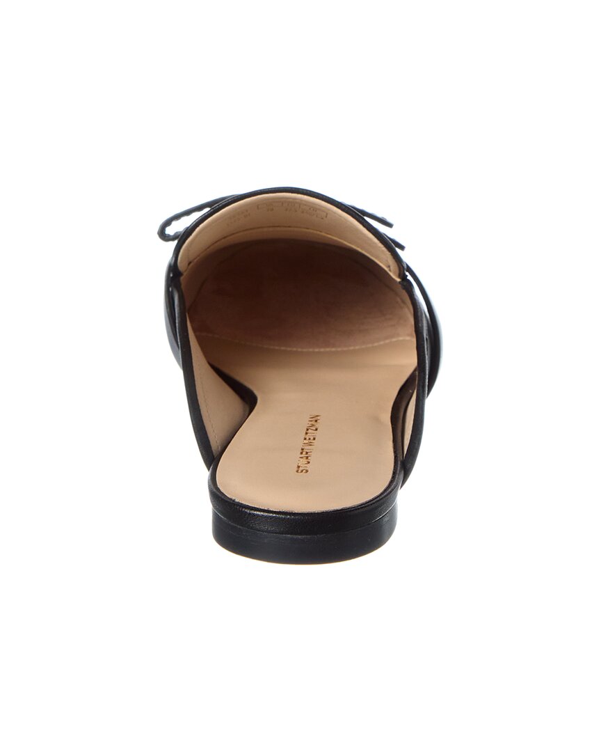 Stuart Weitzman Emma Bow Leather Mule