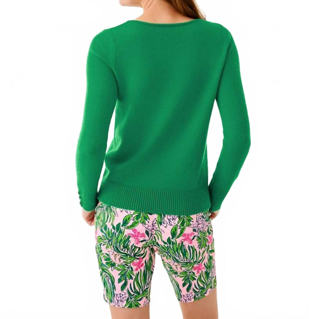 Lola Sweater In Bamboo Green