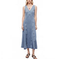 Western Denim Dress In Mojave