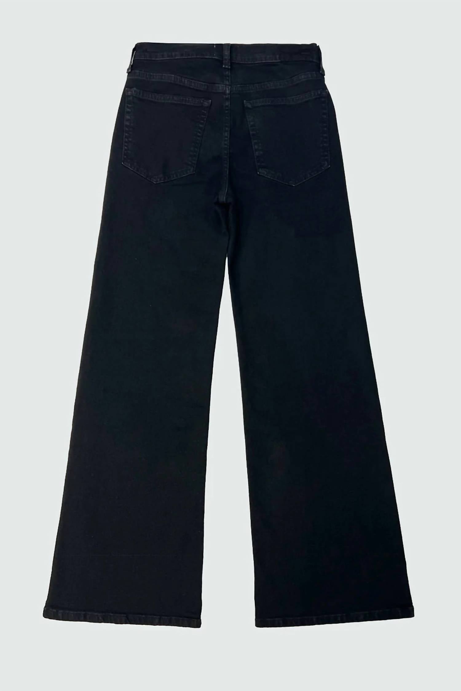 Romi French Wide Leg Pants In Storm Chaser