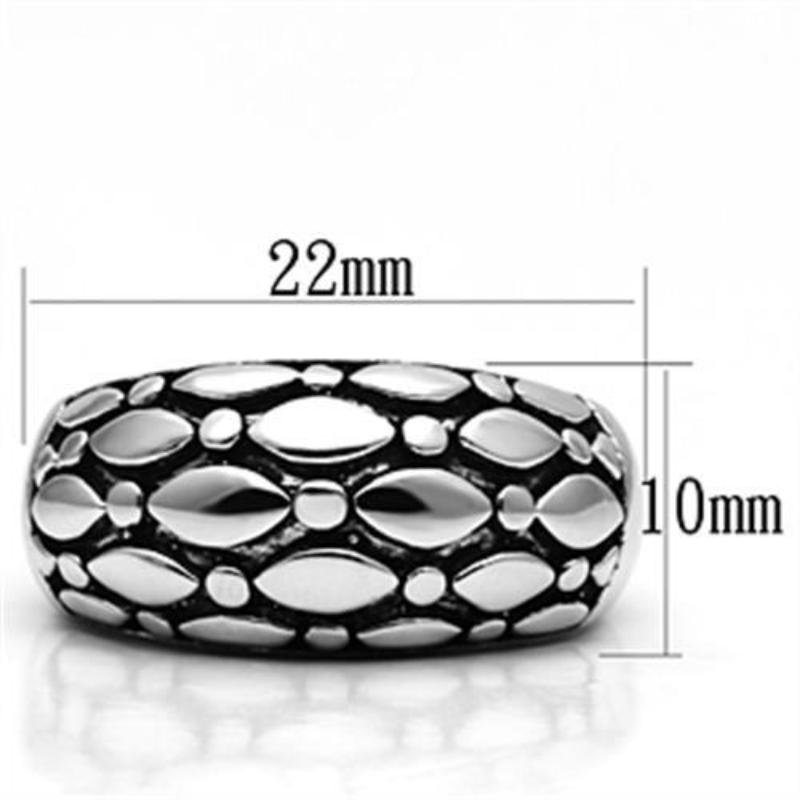 Rhodium Brass Ring with No Stone