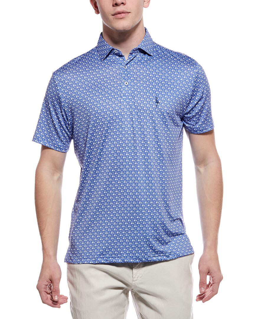 TailorByrd Carts And Byrds Printed Performance Polo Shirt