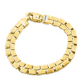 Braccio Men's 36 Gram Double Brick Row Solid Silver Bracelet 8.5" Size: 8.5