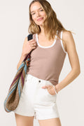 Women's Sirena Colorblocked Rib Tank Top