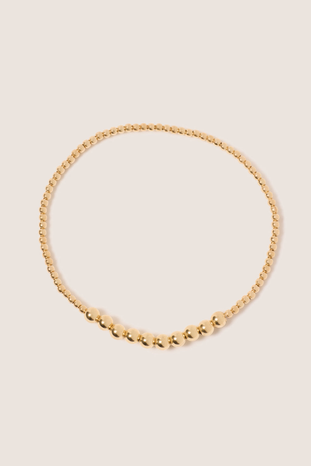 Women's Classic Gold Beaded Bliss 2mm Bead Bracelet