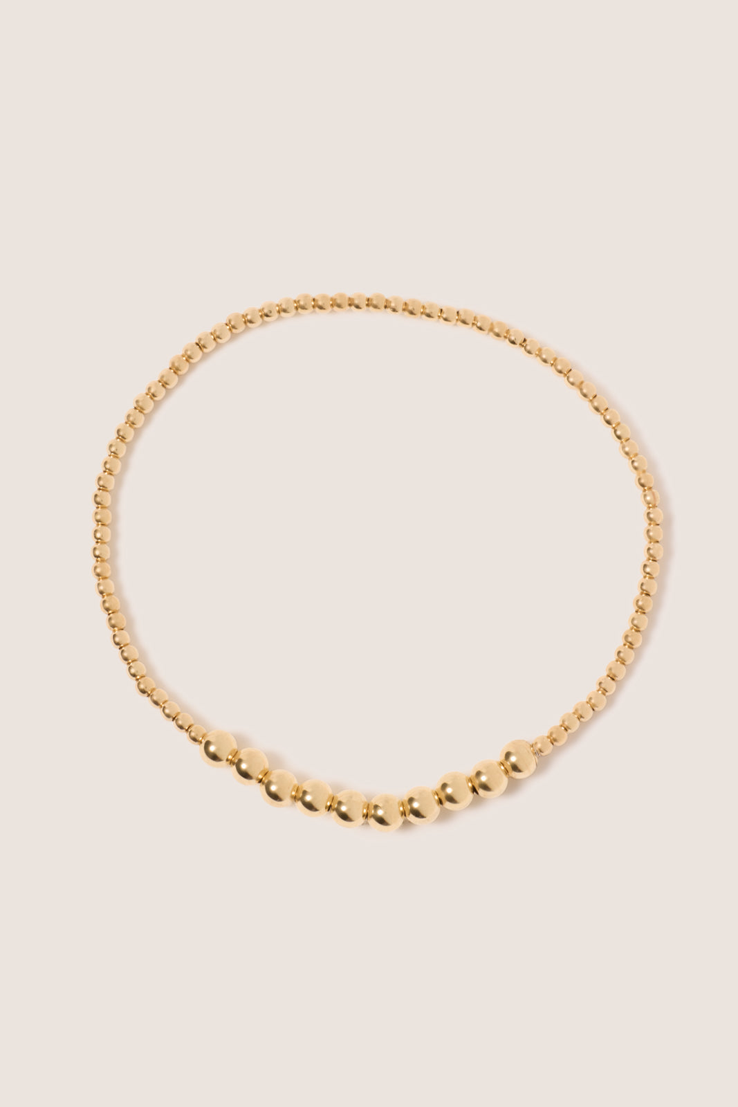Women's Classic Gold Beaded Bliss 2mm Bead Bracelet