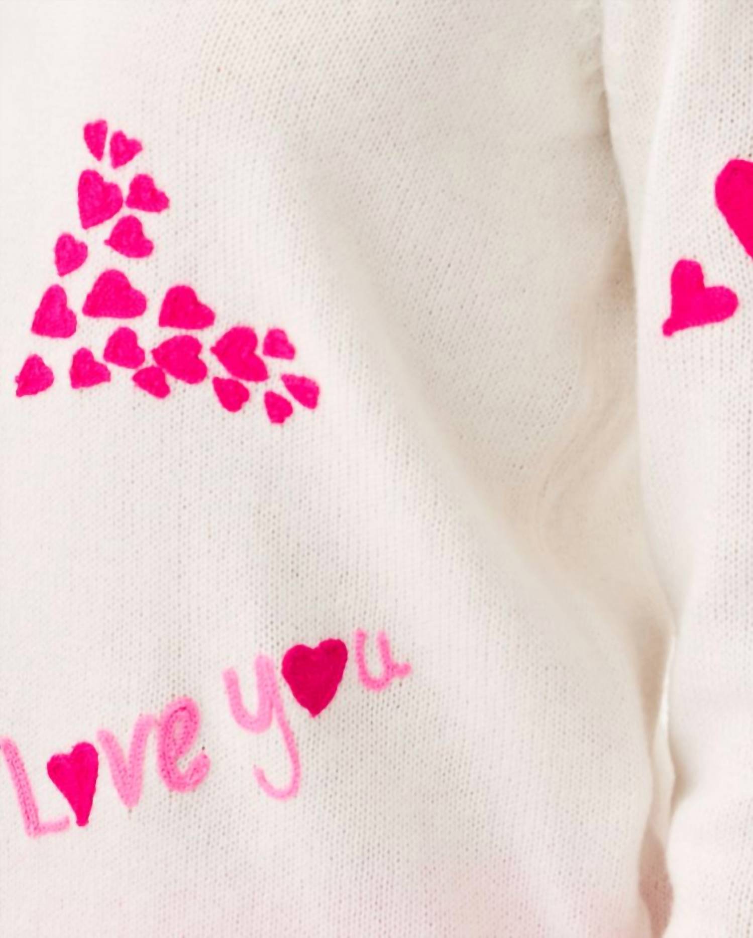 Tippery Cardigan In Coconut Valentines Day