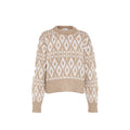 Brunello Cucinelli Jacquard Cashmere Sweater Women