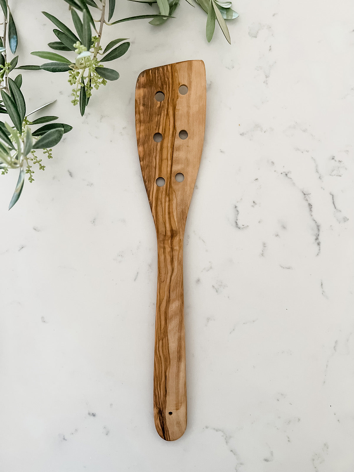 Cilio Toscana Olivewood Perforated Turner, 11.8-Inch