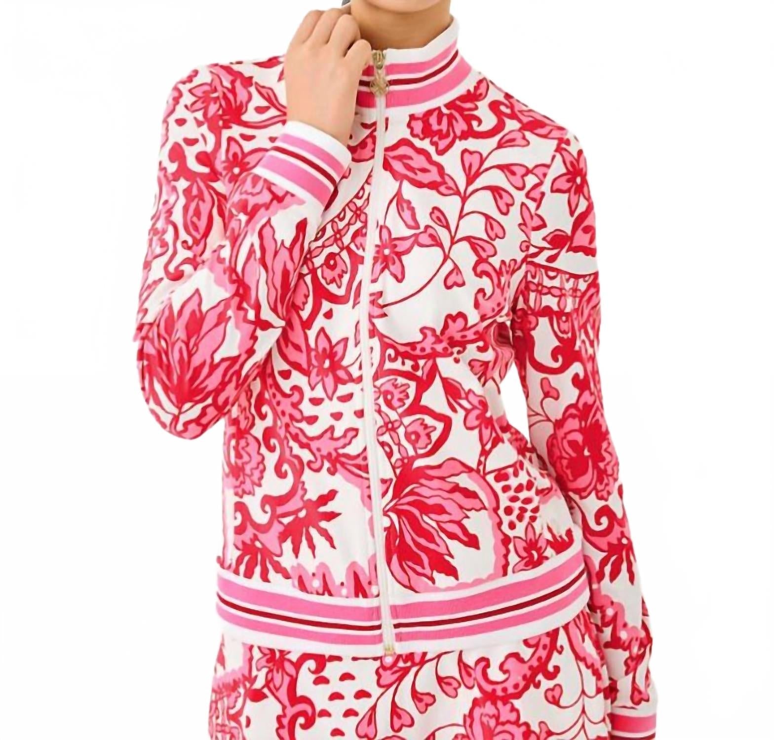 Regate Upf 50+ Jacket In Coconut Spicy Socialite