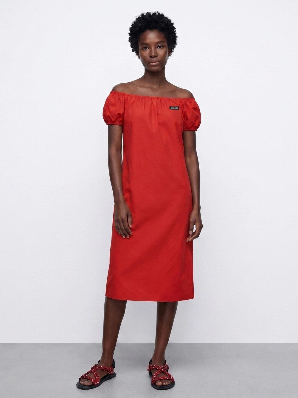 Miu Miu Women Cotton Midi Dress