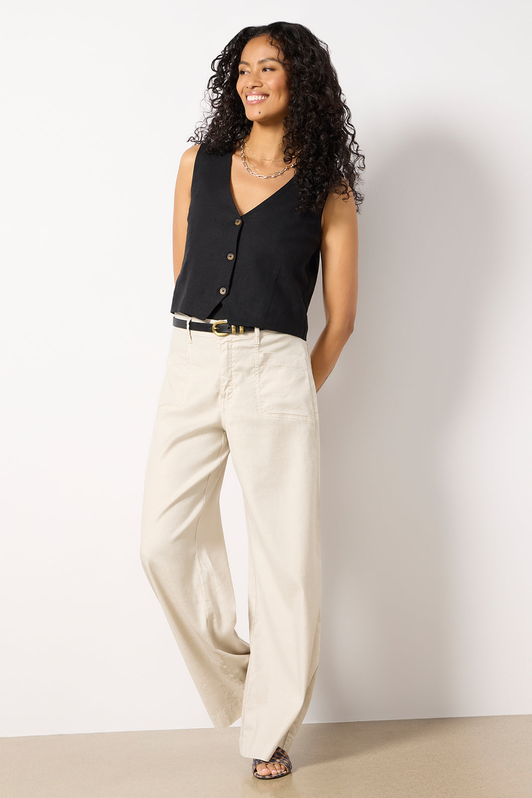 Women's Maxine Linen Vest