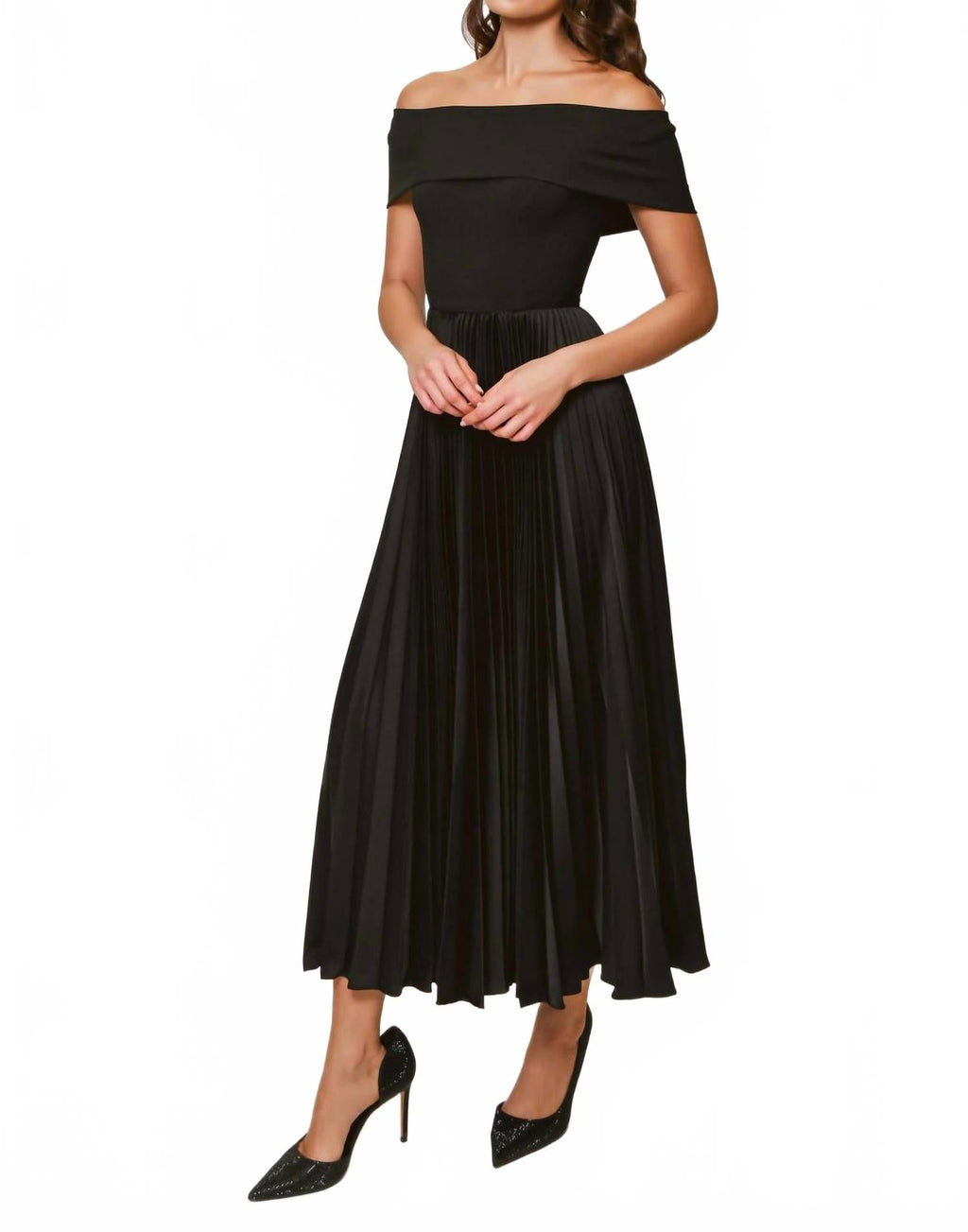 Stockton Midi Dress In Black