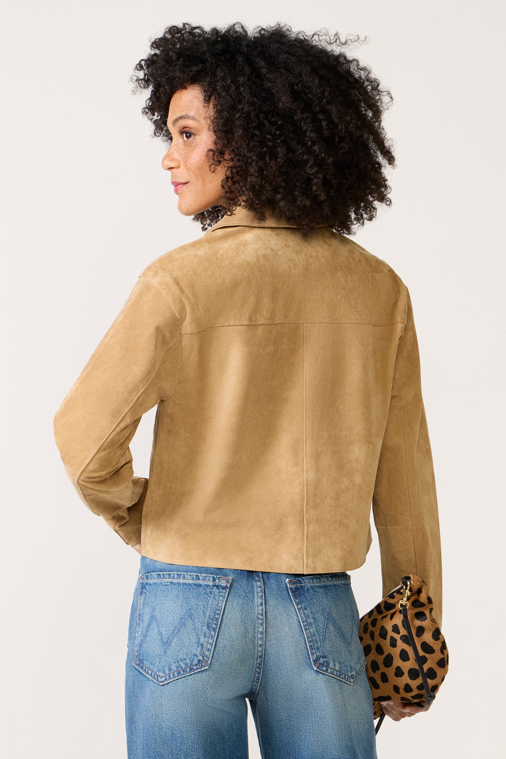 Women's Crop Suede Jacket