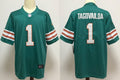 Men's Miami Dolphins Tua Tagovailoa #1 Green Alternate Game Jersey1