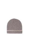 Brunello Cucinelli Men Cashmere Rib Knit Beanie