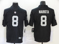 Men's Las Vegas Raiders Marcus Mariota #8 Black Game Jersey1