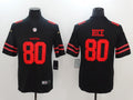 Men's San Francisco 49ers Jerry Rice #80 Black Game Player Jersey1