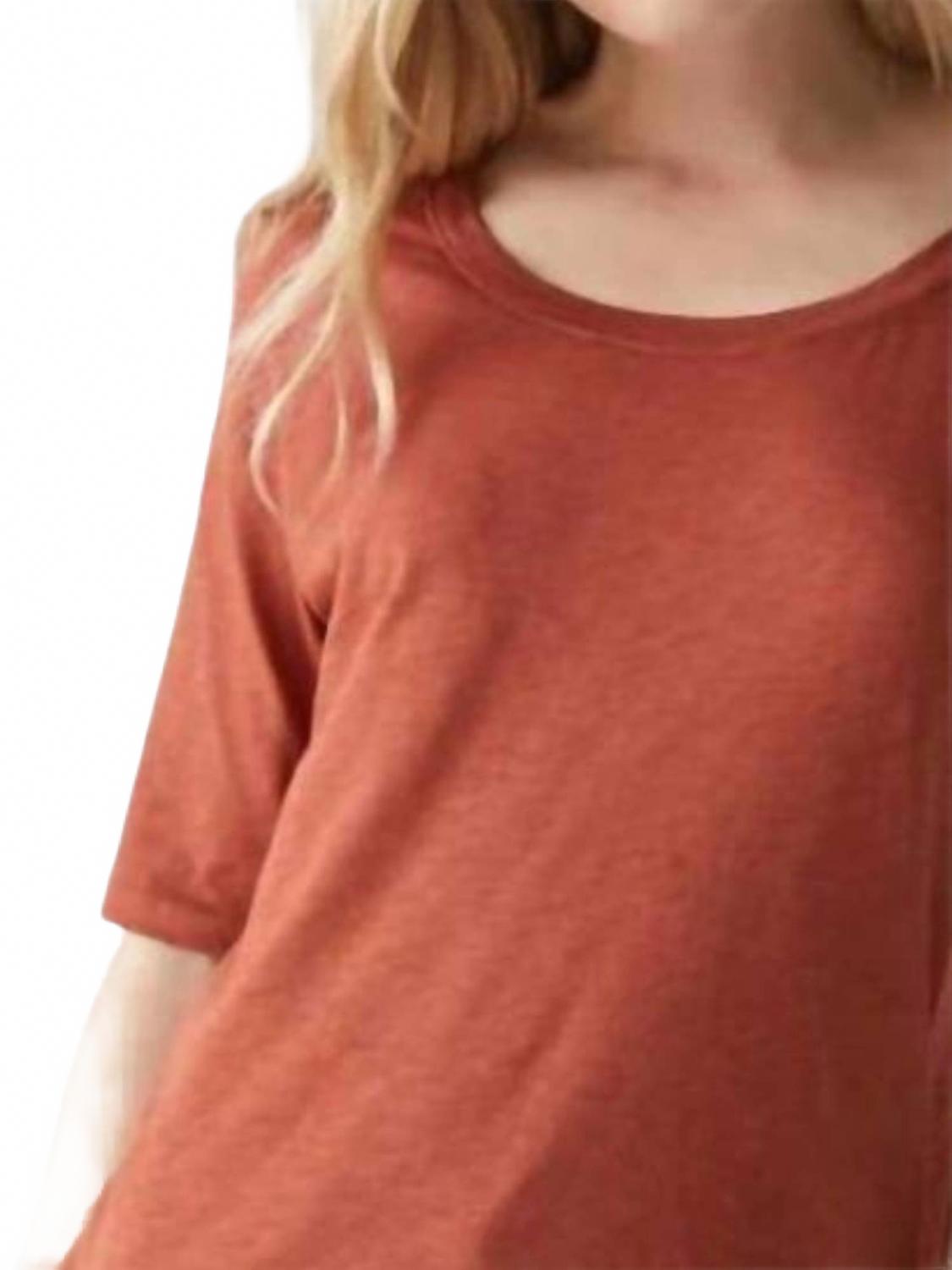 Short Sleeve Dua Tee In Pecan