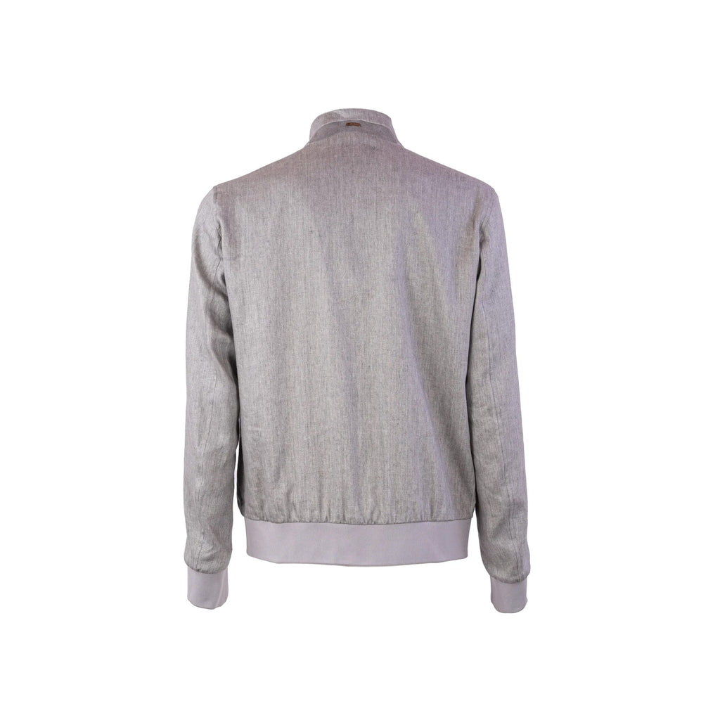 Herno Linen Bomber Jacket Men