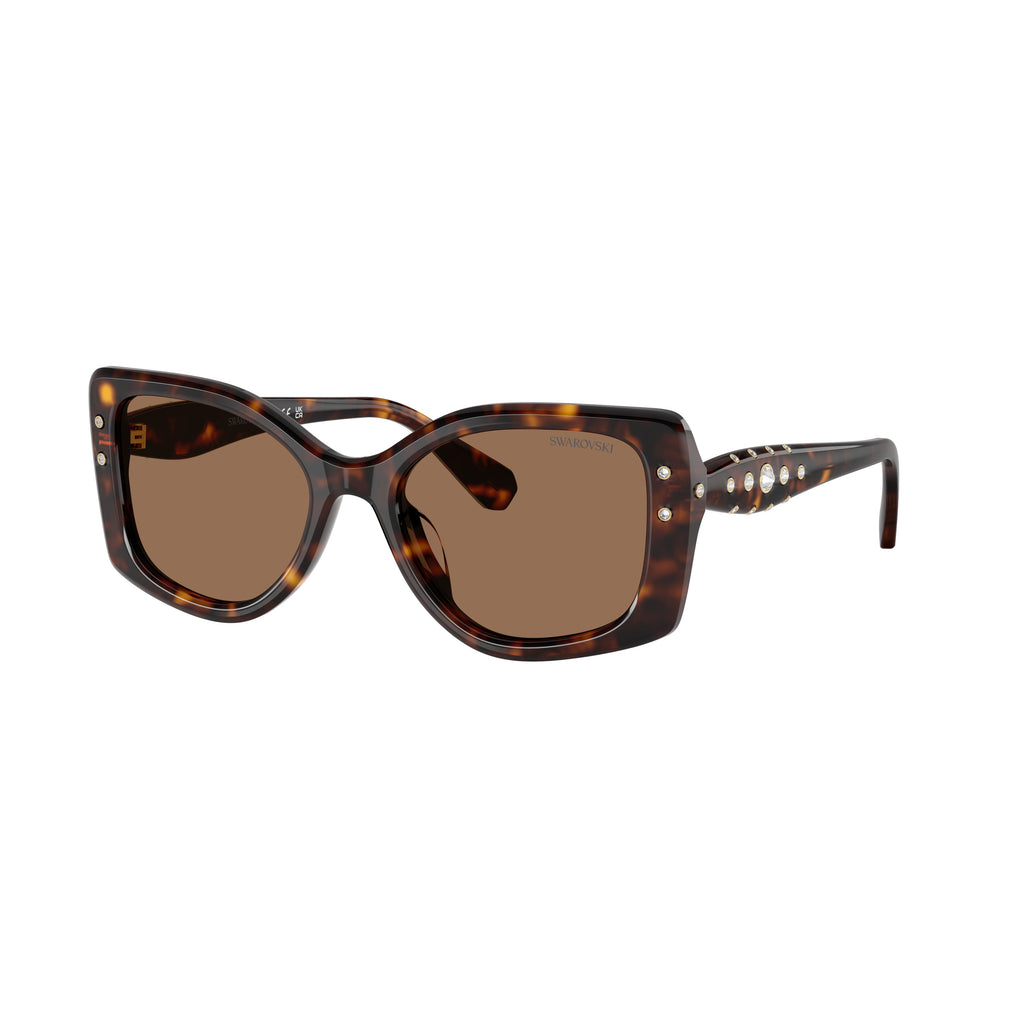0Sk6058U Oversized Square Sunglasses with Tortoiseshell Pattern