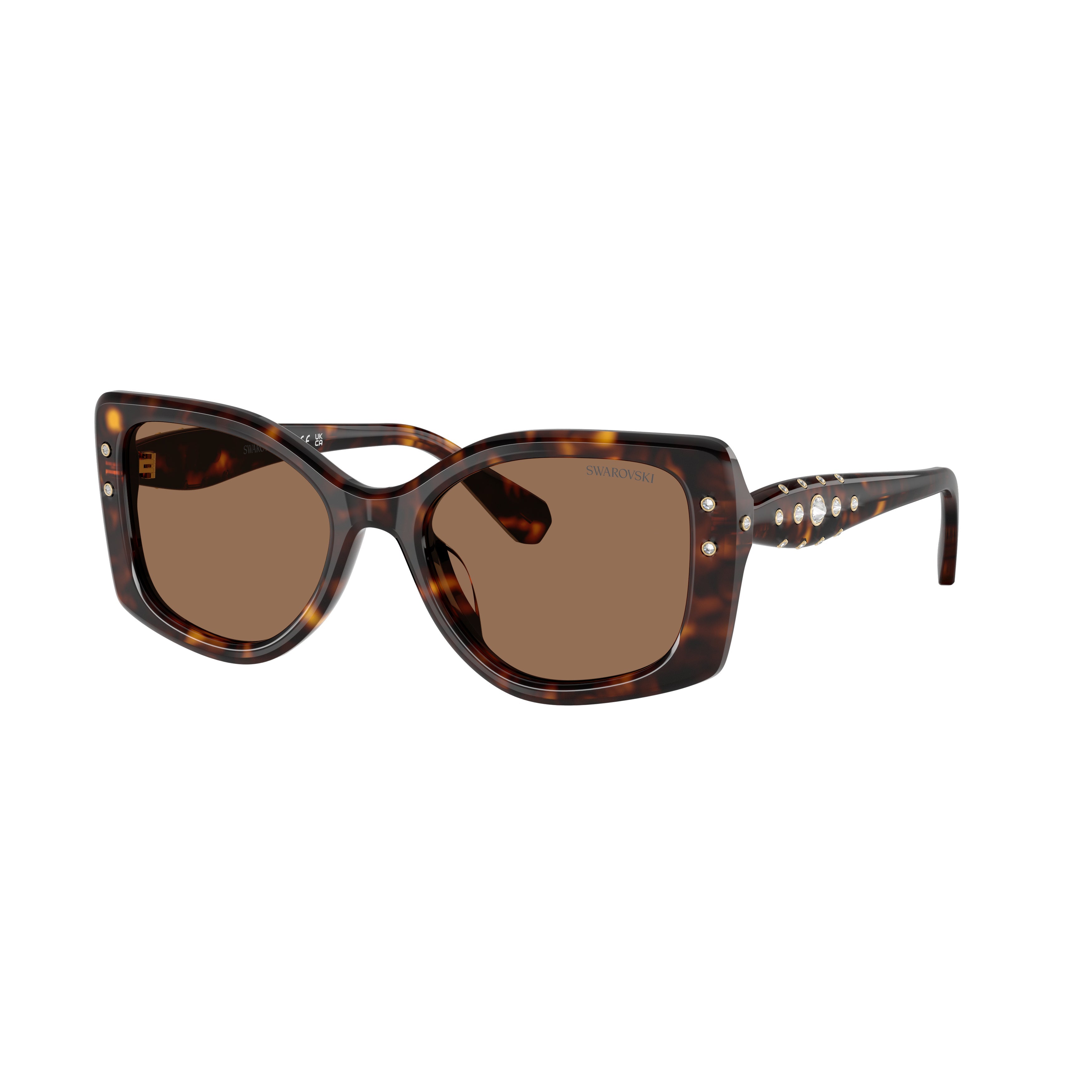 0Sk6058U Oversized Square Sunglasses with Tortoiseshell Pattern