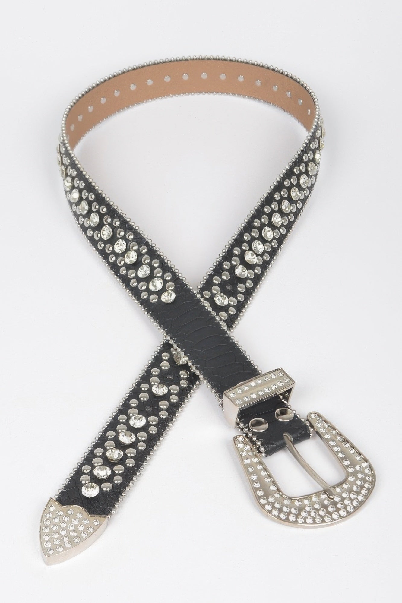 Studded Rhinestone Belt