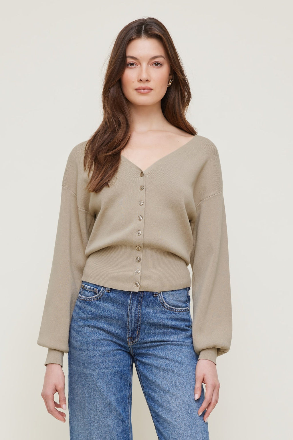 V Neck Cardigan