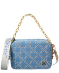 Off-White Logo Medium Denim Crossbody