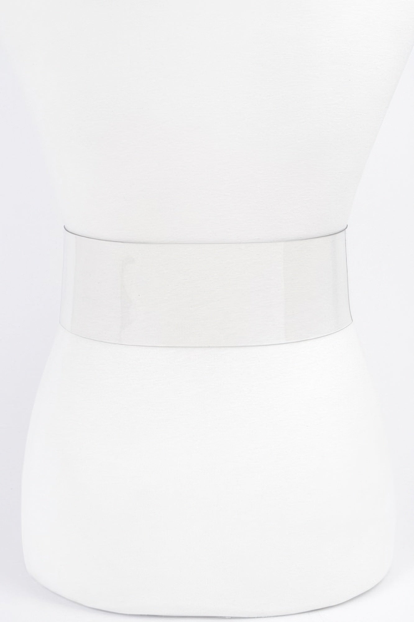 Big Vintage Round Metal Buckle Clear Plus size Belt