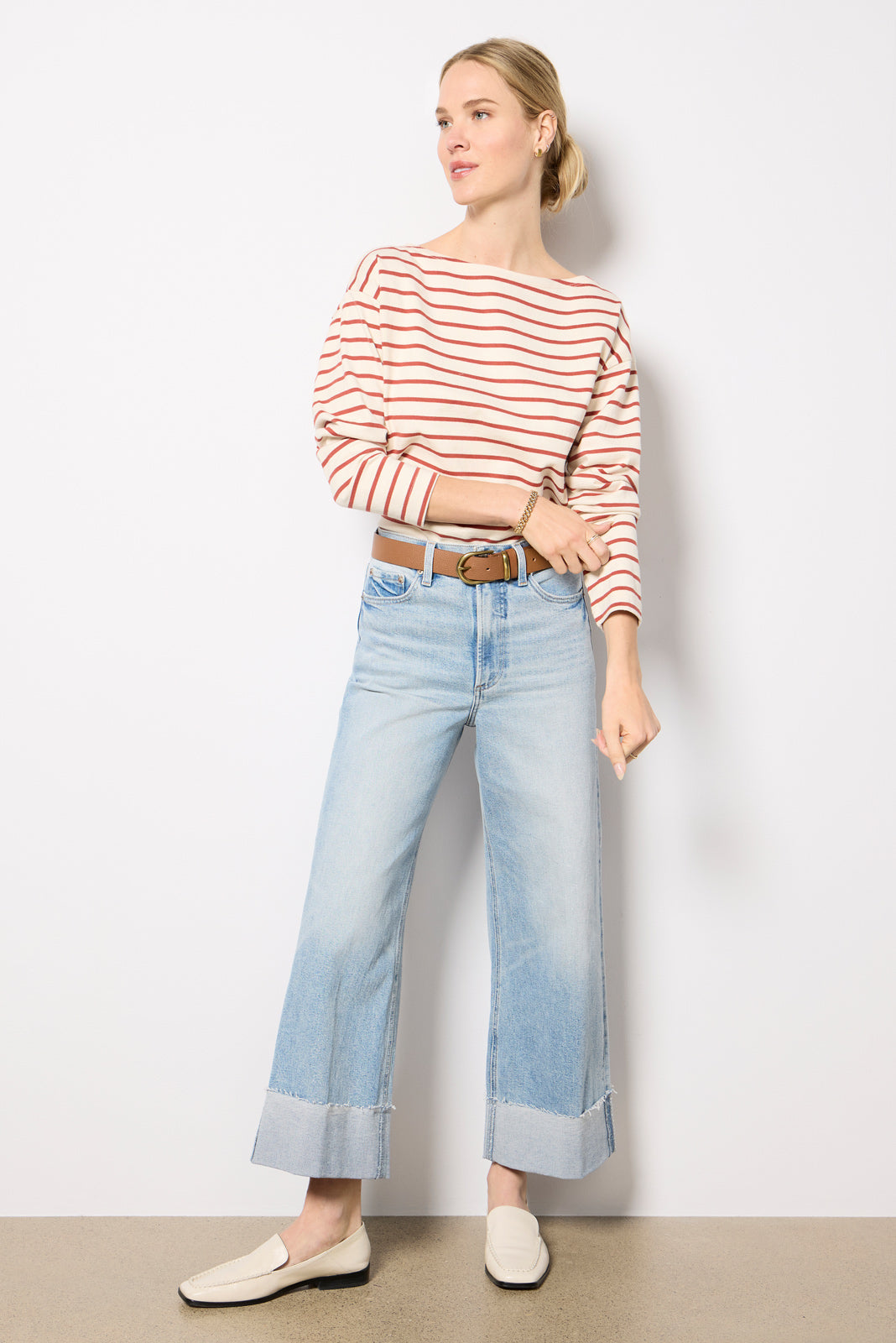 Women's Sport Jersey Boatneck Top