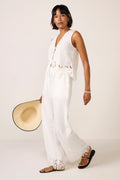 Women's Emmie Embroidered Wide Leg Pants
