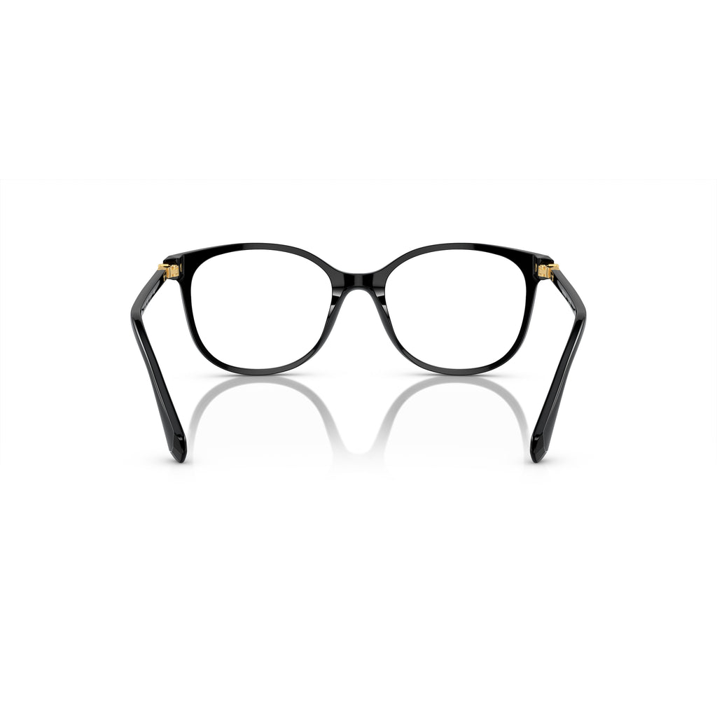 0Sk2002 Rounded Square Frame Eyeglasses with Gold Accents