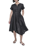 DKNY Linen Wrap Dress