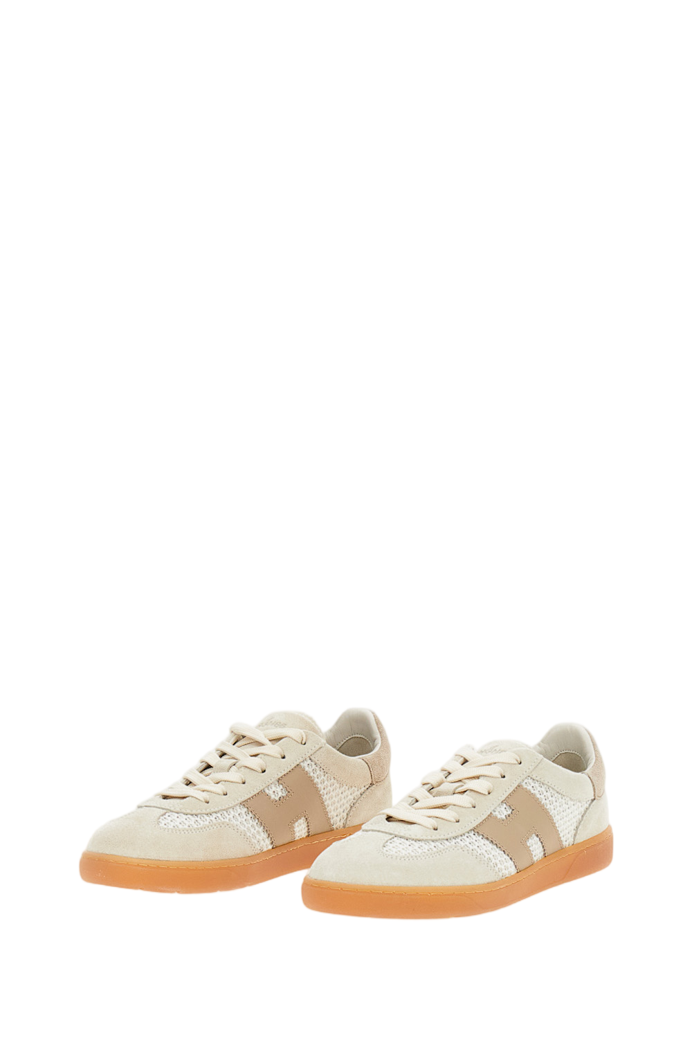 Beige Hogan Cool Allacciato Crochet Sneakers