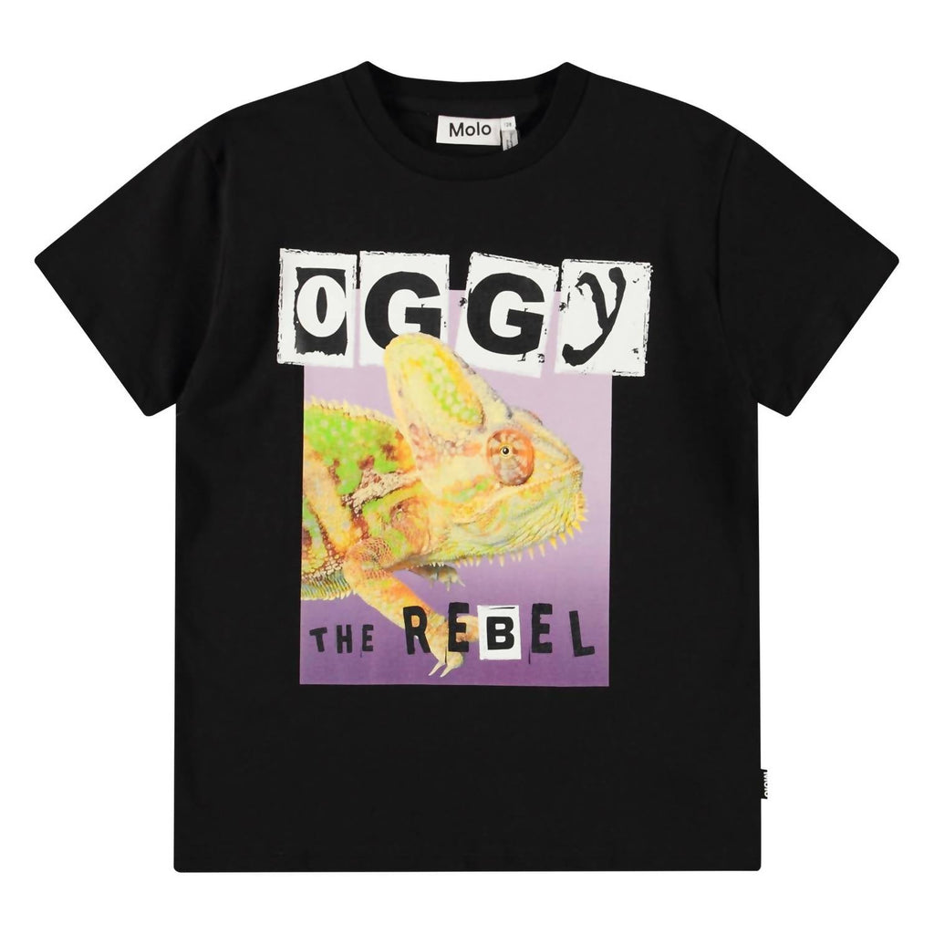 Kid's Oggy Riley Short Sleeve Tee In Black