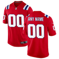 Custom1 New England Patriots Red Alternate Jersey1