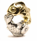 Women's Happy Fish Bead Charm In Gold/ Silver