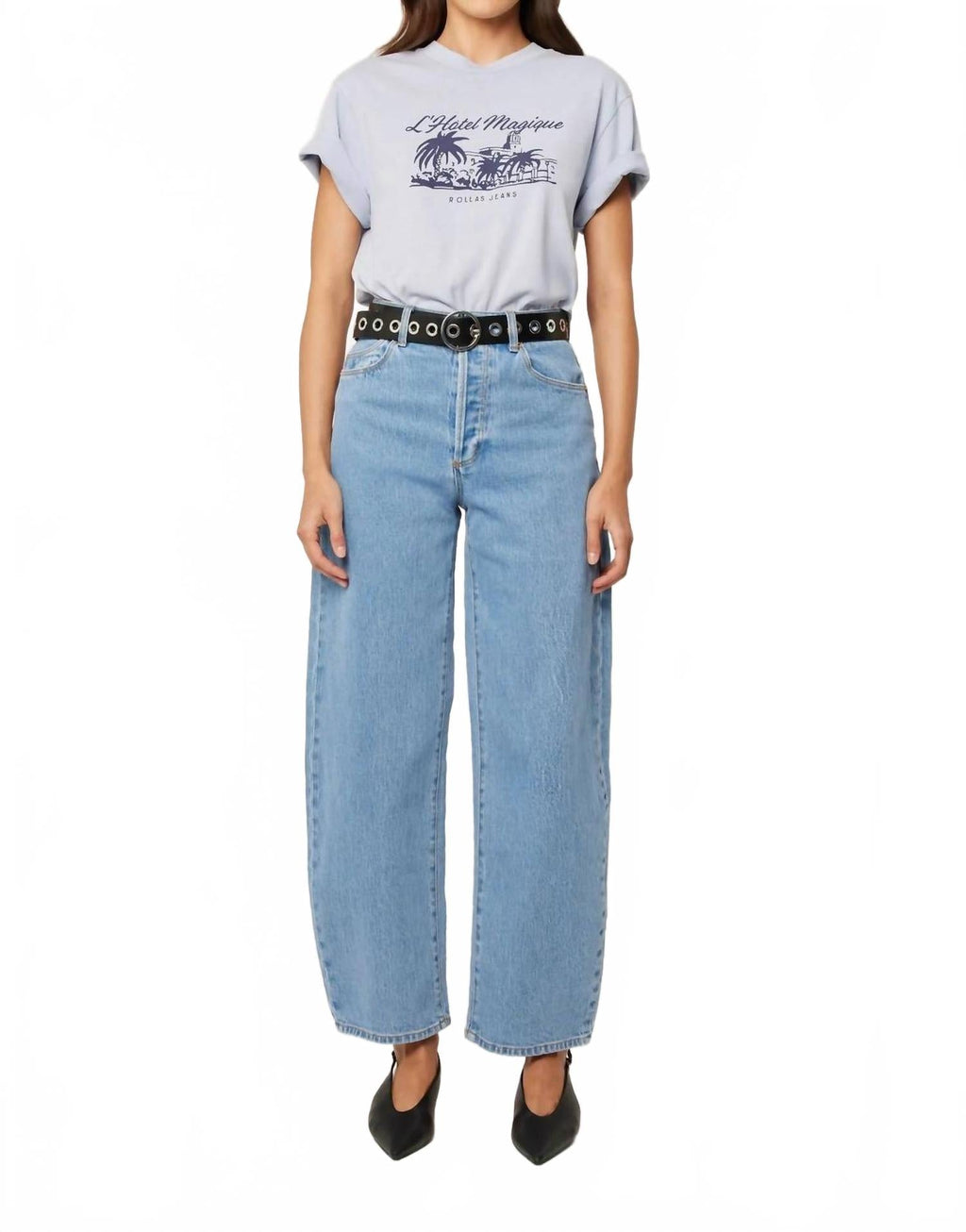 Gigi Barrel Jeans In Country Blue